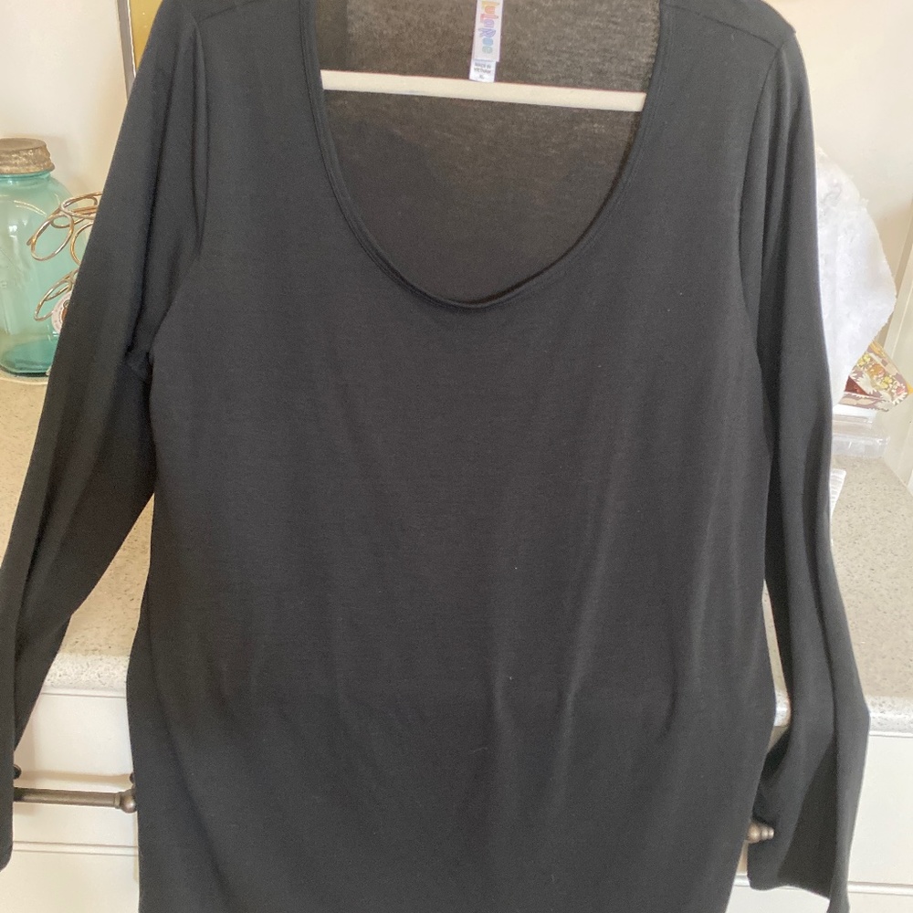 Lula Roe long sleeve black top